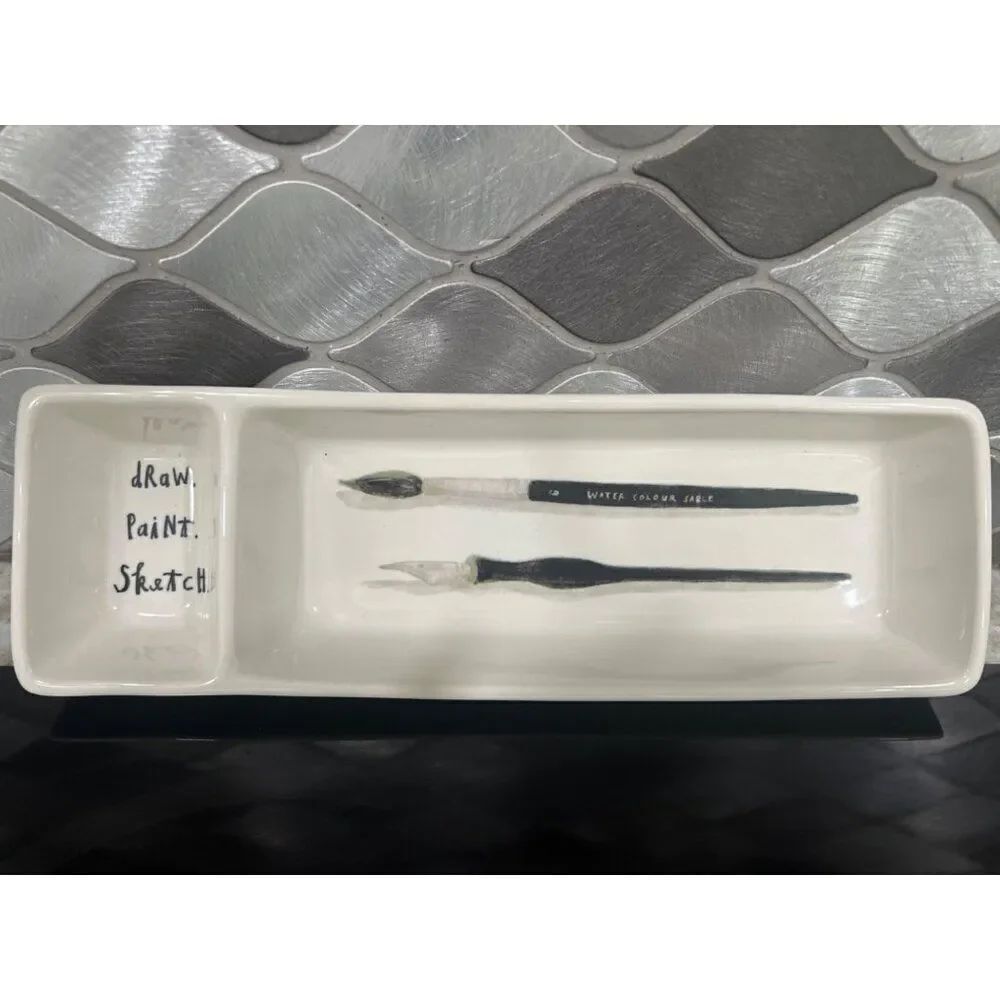 Rae Dunn Ceramic Draw, Paint, Sketch Tray